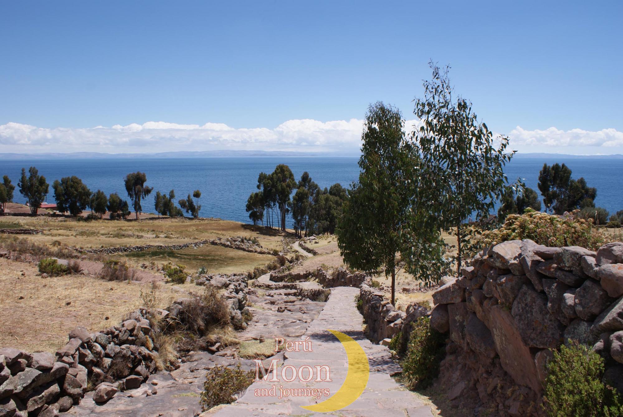 Landscape of the island of Taquile