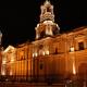 Cathedral of Arequipa at night